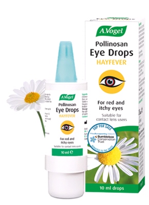 A Vogel - Pollinosan Hayfever Eye Drops - For Quick Relief of Red and Itchy Eyes - With Hyaluronic acid - 300 drops (10ml)