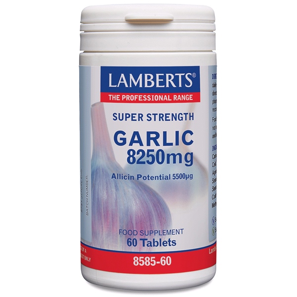 LAMBERTS - Garlic 8250mg (Allicin Potential 5500ug) 60 tabs