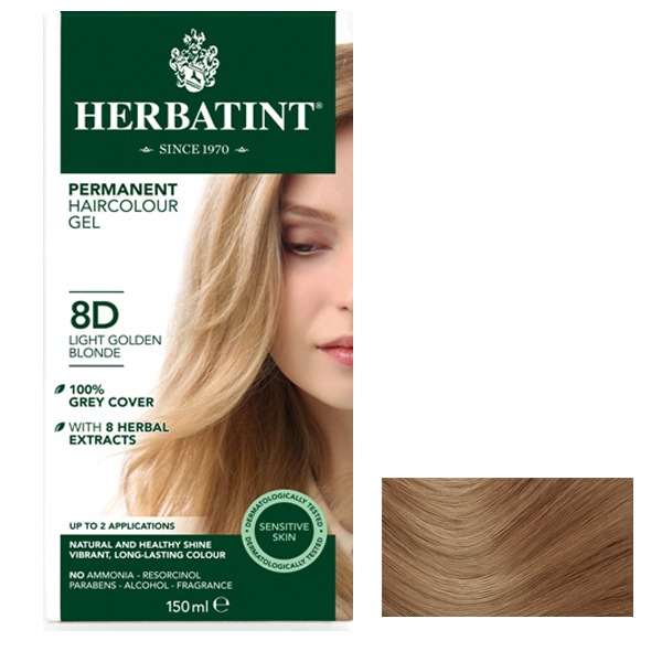 HERBATINT - Light Golden Blonde  8D - 150ml