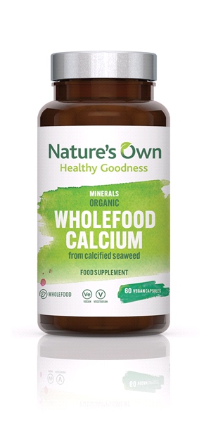 NATURE'S OWN - Wholefood Calcium (Calcium from seaweed) 200mg Elemental (60 Veg caps)