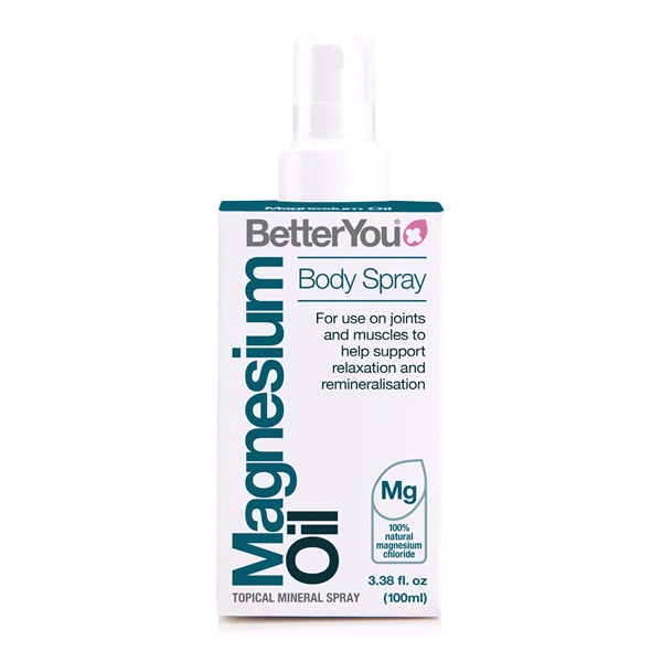 BetterYou - Magnesium Oil Body Spray (100ml) - Boosts Energy, Reduces Pain, Relaxes Muscles