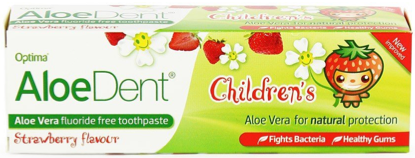 Aloe Dent - AloeDent Cool Strawberry Children's Toothpaste + Co Q 10, Tea Tree & Silica - 50ml