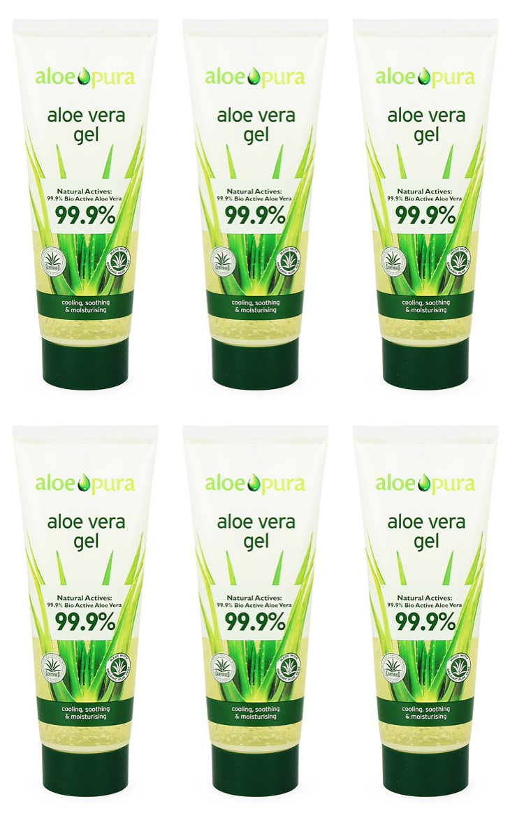 Aloe Pura - Aloe Vera Gel 200ml (Pack of 6)
