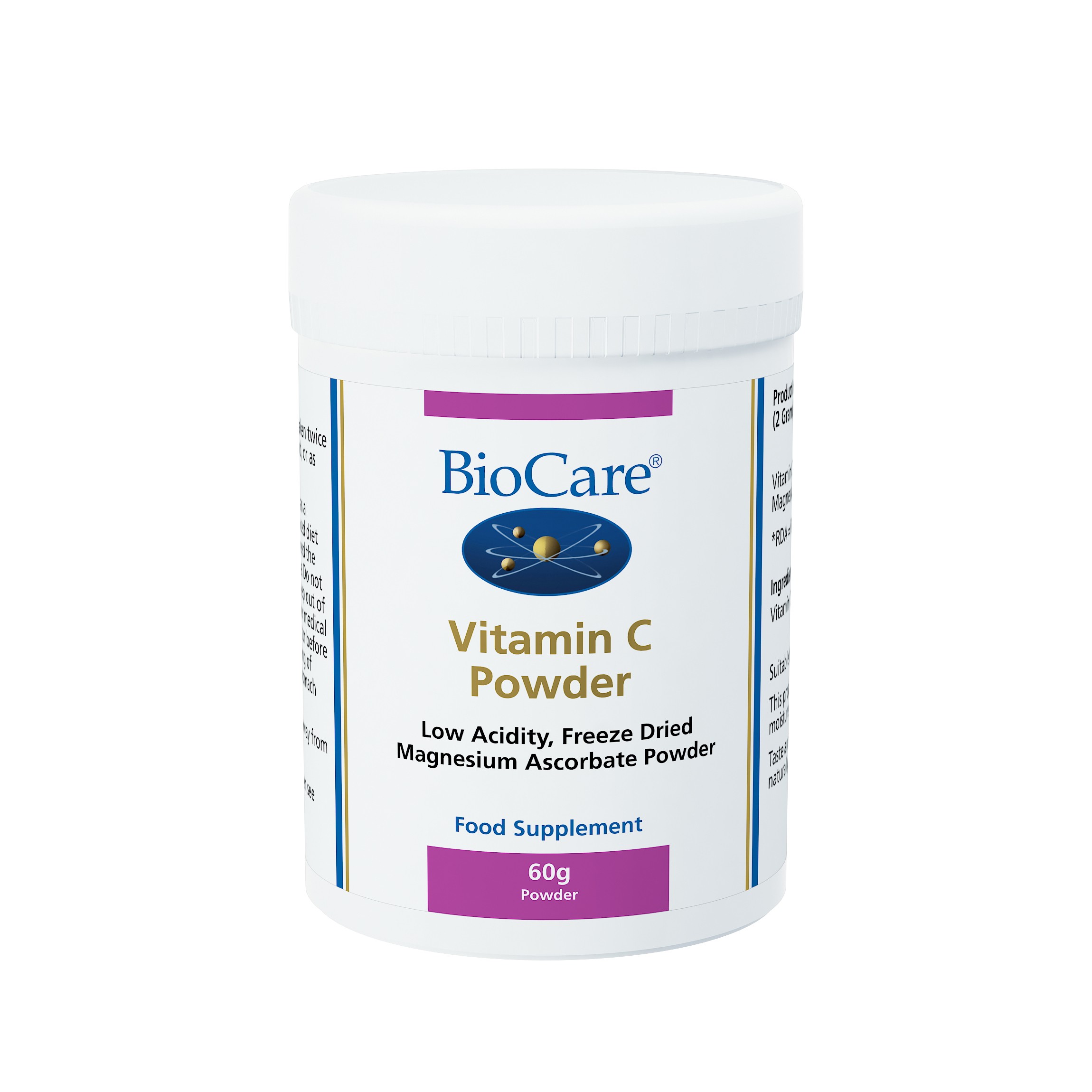 Vitamin C (magnesium ascorbate powder) CITRUS FREE Powder (60g ...