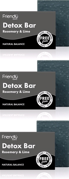 Friendly Soap - Detox Bar (95g) - Pack of 3