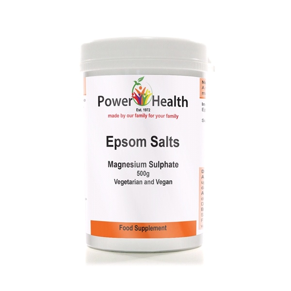 Power Health - EPSOM SALTS - Magnesium Sulphate (500g)