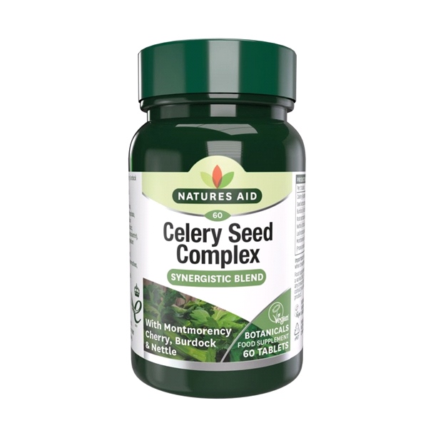 Natures Aid - Celery Seed Complex with Montmorency Cherry (60 Tabs)