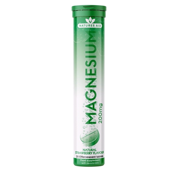 Natures Aid - Magnesium Effervescent 200mg (20 Effervescent tablets)