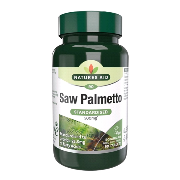 Natures Aid - Saw Palmetto 500mg (90 Tabs)
