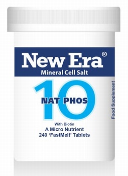 New Era - Nat Phos No. 10 ( 240 Tablets ) For Over acidity of the blood; gastric disorders; heartburn; rheumatic tendency.