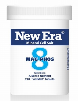 New Era - Mag Phos No. 8 ( 240 Tablets ) For Cramp; neuralgia; flatulence; spasmodic nerve pains. A soft tissue constituent.
