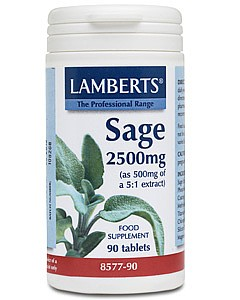LAMBERTS - Sage 2500mg (2.5% rosmarinic acid) 90 tabs