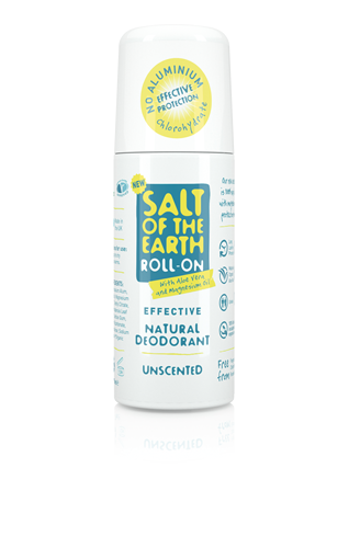 Crystal Spring - Salt of the Earth - Natural Deodorant Roll-On Unscented (75ml)