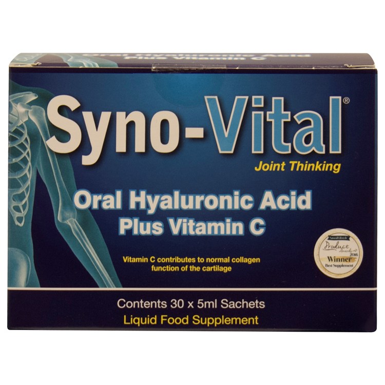 SYNO-VITAL - Hyaluronic Acid ( 30 x 2ml Sachets ) - Individual Sachets for Fast & Best  Absorbtion