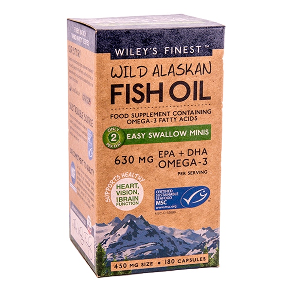 Wiley's Finest - Wild Alaskan Fish Oil Easy Swallow Minis (180 Caps)