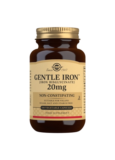 Solgar - Gentle Iron 20mg Non-Constipating (180 Veg Caps)