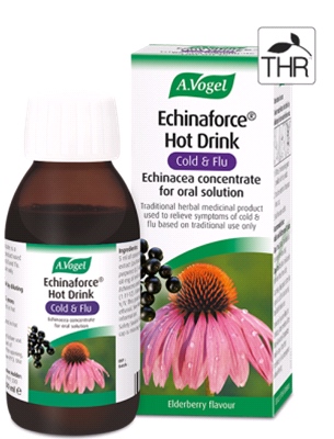 A Vogel - Echinaforce® Hot Drink Echinacea Concentrate with Black Elderberry (100ml) - For Cold & Flu