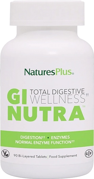 Natures Plus - GI Natural - Digestive Wellness (90 Bi-Layered Tablets)