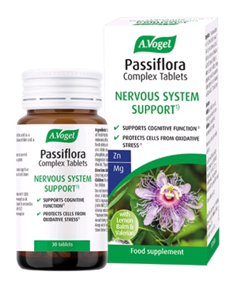 A Vogel - A.Vogel Passiflora Complex Tablets (30 Tablets) - Contains Passion Flower, Valerian Root & Lemon Balm, Magnesium, Zinc