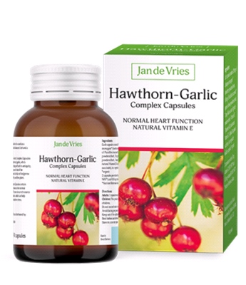 A Vogel - Jan de Vries Hawthorn-Garlic Complex Capsules (90 Caps) - maintain normal heart function