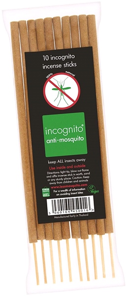 Incognito Anti-Mosquito - Anti-Mosquito Incense Sticks (10 Sticks)