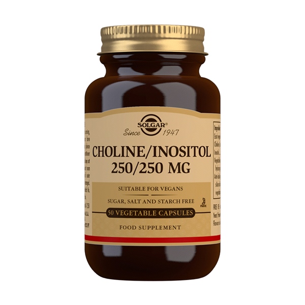 Solgar - Choline / Inositol 250 / 250 mg (50 Veg Caps)