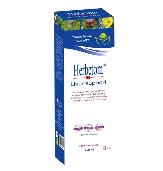 Bioserum - Herbetom-1 Liver Support (250ml) - Maintain a Healthy Liver and Digestive Functions