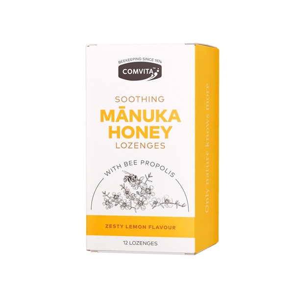 Comvita - Lemon & Honey Lozenges ( 12 Lozenges)