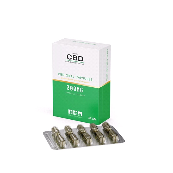Canabidol - Canabidol CBD Cannabis Supplement Capsules 300mg (30 Caps)