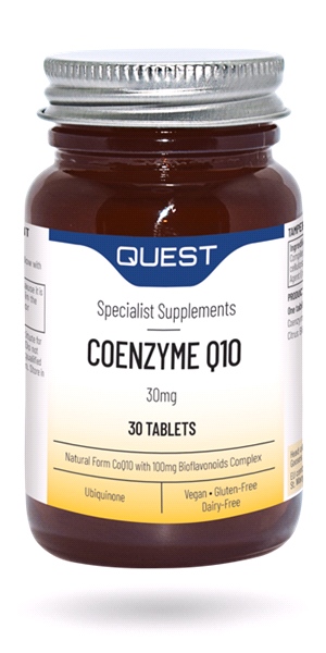 Quest - Coenzyme Q10 - 30mg ( 60 Vegan Tabs )
