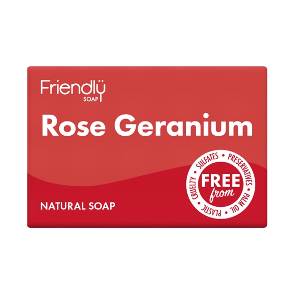 Friendly Soap - Rose Geranium Soap (95g)