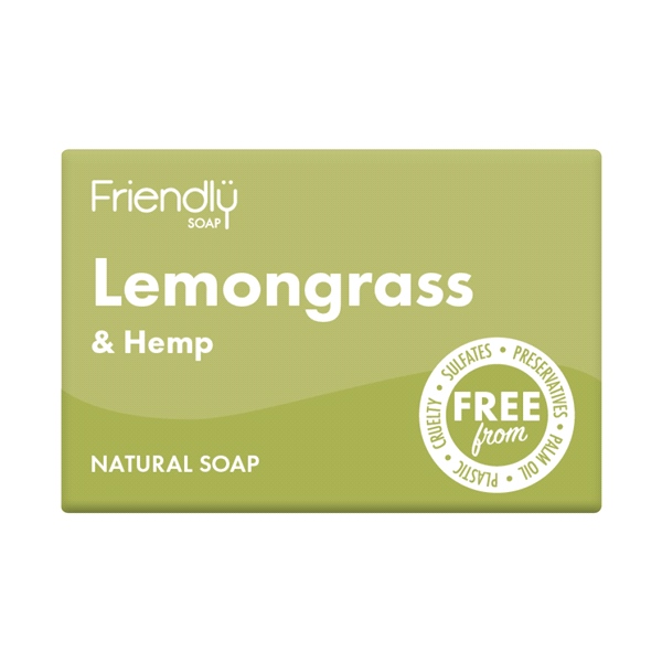 Friendly Soap - Lemongrass & Hemp Soap (95g)