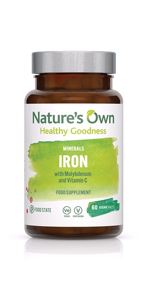 NATURE'S OWN - Iron with Molybdenum and Vitamin C (60 Tablets)