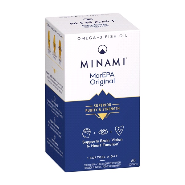 Minami Nutrition - MorEPA Original Omega-3 Fish Oil (60 Softgels) - The original MINAMI formula for overall health and wellness