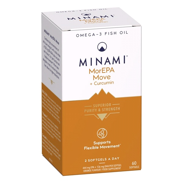 Minami Nutrition - MorEPA Move Omega-3 Fish Oil (60 Capsules) - Your sidekick for flexible movement