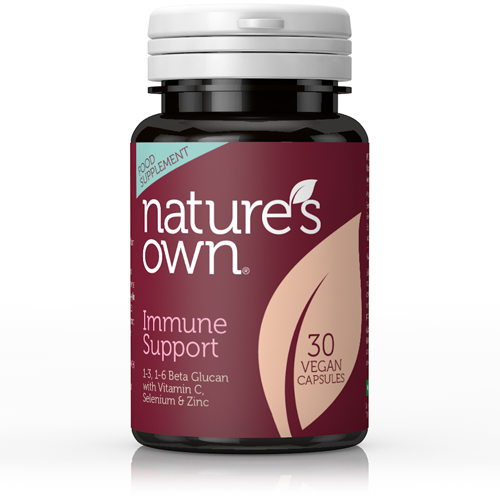 NATURE'S OWN - Beta Glucan 200mg (30 V caps) - One-A -Day - Improves Immune Fuction