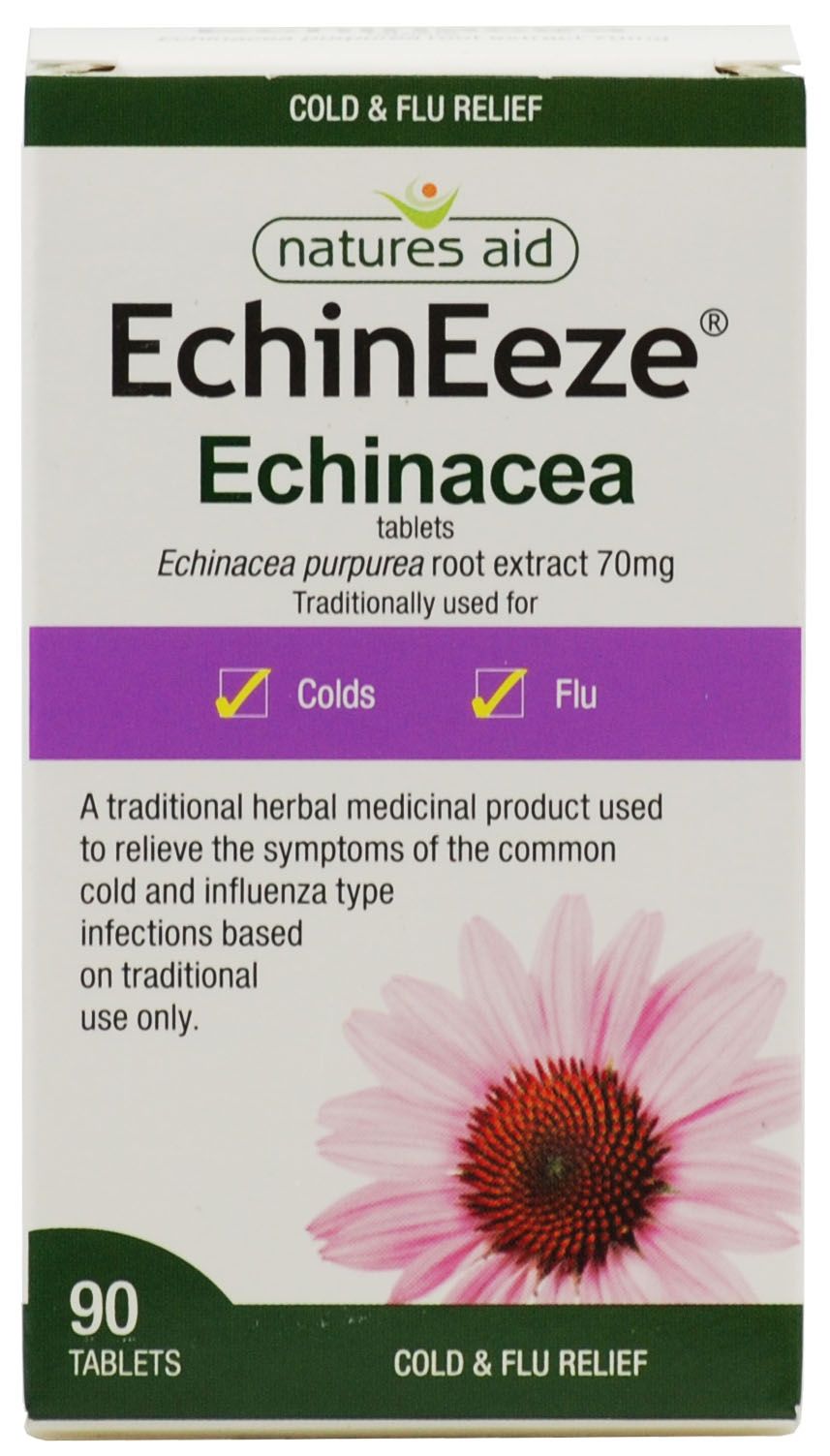 Natures Aid - Echinacea Root Extract 70mg (EchinEeze)- 90 Tabs