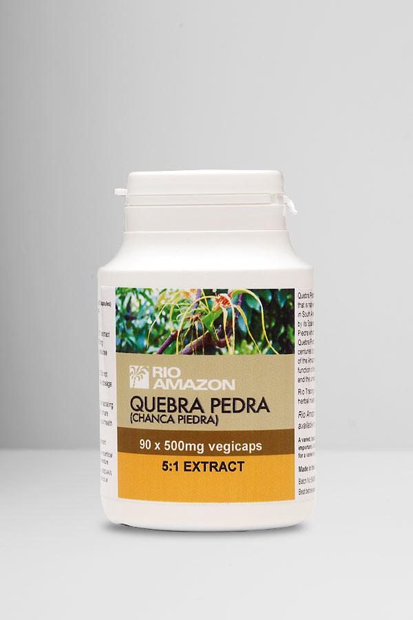 Rio Amazon - Quebra Pedra 500mg (120 VCaps) - helps the removal of kidney & gall stones