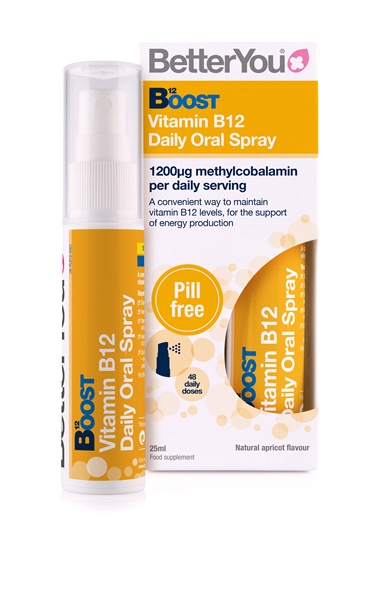 Boost B12 Oral Spray (25ml) - BetterYou - Nutrisun - Health Food Store -UK