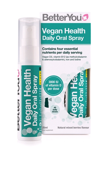 BetterYou - Vegan Health Daily Oral Spray - Scientifically formulated to support a vegan diet (25ML)