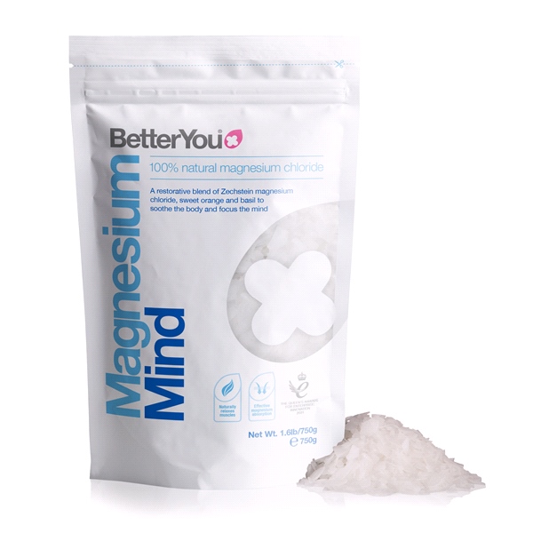 BetterYou - Magnesium Mind Bath Flakes (750g) - Pure magnesium bath flakes with revitalising essential oils