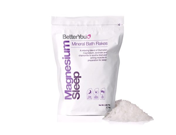 BetterYou - Magnesium Sleep Bath Flakes - Pure magnesium bath flakes with relaxing essential oils (1kg)