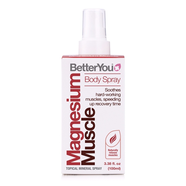 BetterYou - Magnesium Muscle Body Spray (100ml) - Magnesium, lemon oil, arnica and capsicum body spray