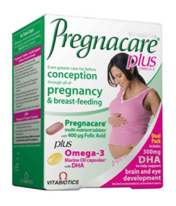 Vitabiotics - Pregnacare Plus - From pre-conception, throughout pregnancy and lactation  (28 tabs/28 caps)