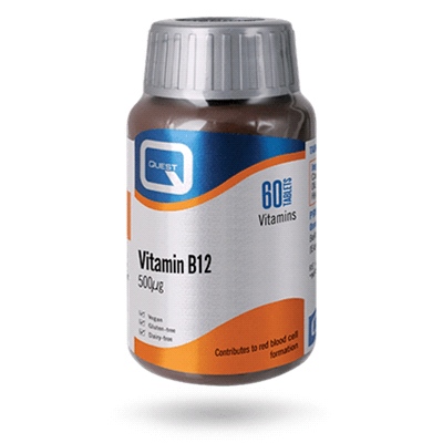 Quest - Vitamin B12 500ug ( 60 Vegan Tabs )