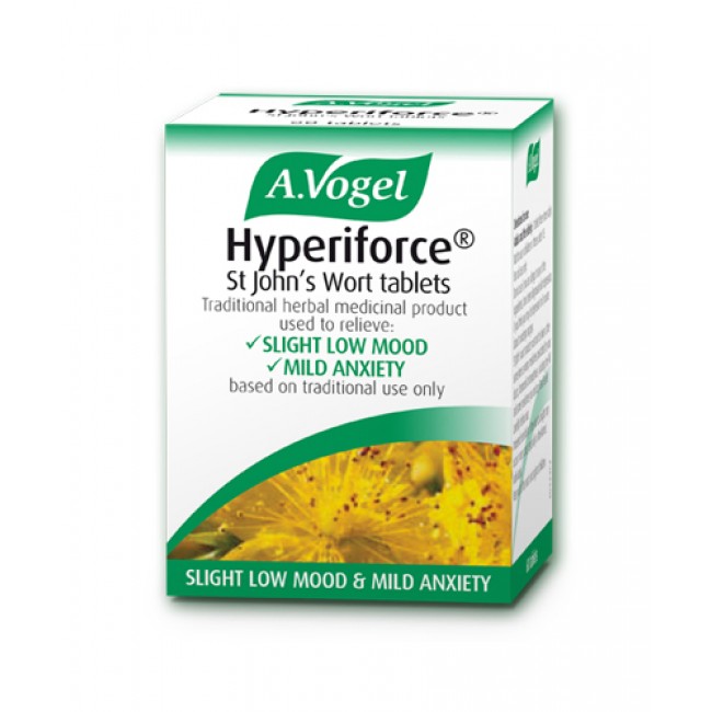 A Vogel - Hyperiforce St John’s Wort (60 Tablets) - used to relieve the symptoms of slightly low mood and mild anxiety