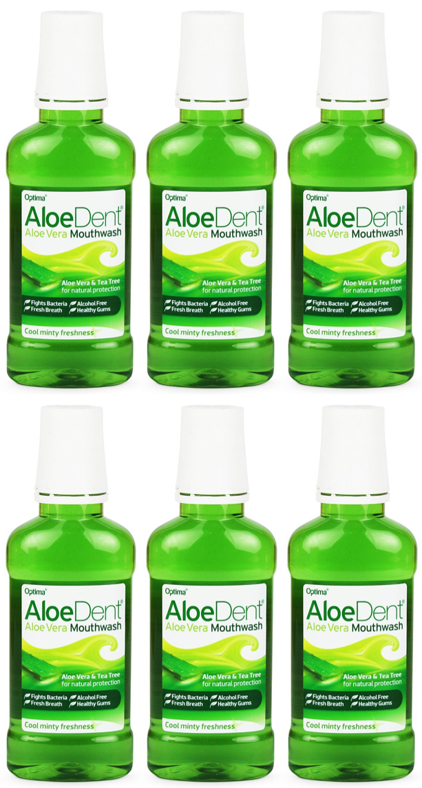 Aloe Dent - Mouthwash 250ml (6 pack)