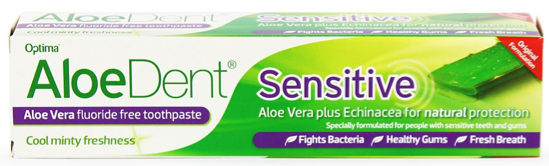 Aloe Dent - Sensitive Toothpaste - Fluoride Free - 100ml