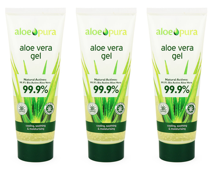 Aloe Pura - Aloe Vera Gel 200ml (Pack of 3)