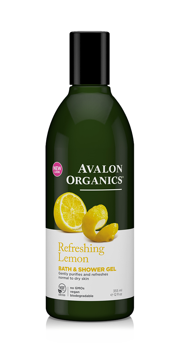 Avalon Organics - Refreshing Lemon Bath & Shower Gel (12 oz/355 ml)